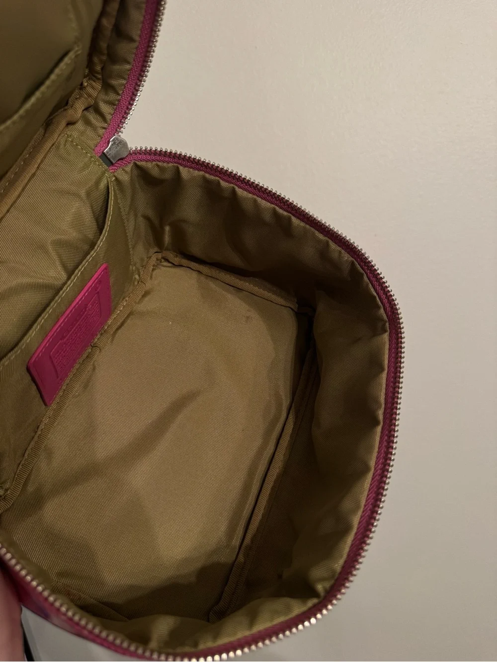 Coach Y2K Pink Cosmetic Train Case